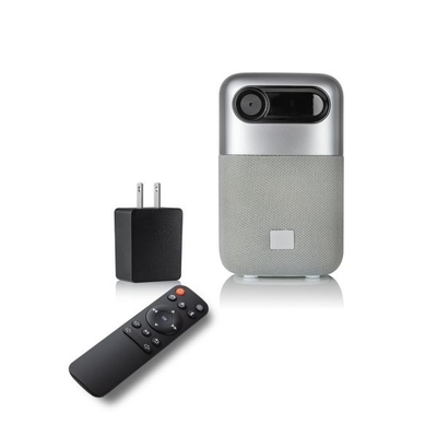DLP Mini Pico Projektör Deluxe Hoparlör Ev Sineması İçin Akülü