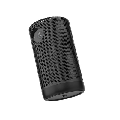 Siyah Renkli Bluetooth 5.0 DLP Pico Projektör, Ev Sineması İçin Fidelity Hoparlör Dahili