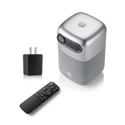 DLP Mini Pico Projektör Deluxe Hoparlör Ev Sineması İçin Akülü