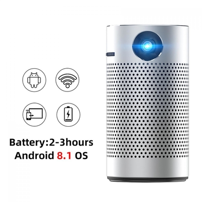 Dış Mekan Akıllı Android Projektör Sineması Kablosuz 1080P LED DLP Mini Projektör
