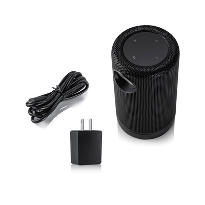 Siyah Renkli Bluetooth 5.0 DLP Pico Projektör, Ev Sineması İçin Fidelity Hoparlör Dahili