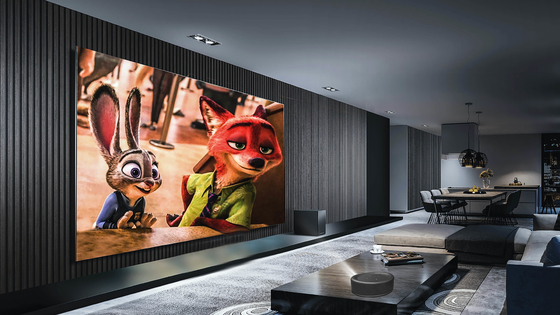 Akıllı Android 9.0 DLP LED Projektör 4K Kod Çözme Ev Sineması Projektörü